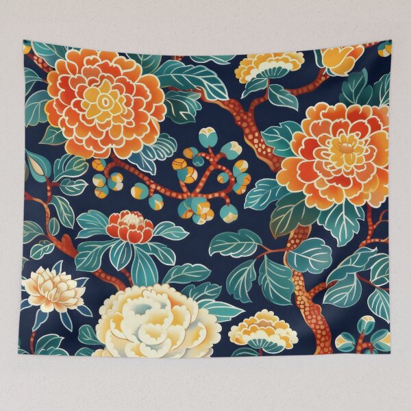 Item preview, Korean style floral pattern designed and sold by CulturalVibes.