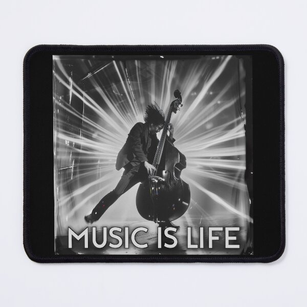 Item preview, Music is Life - Upright Double Bass designed and sold by Psyberspace.