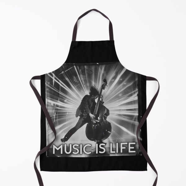Item preview, Music is Life - Upright Double Bass designed and sold by Psyberspace.