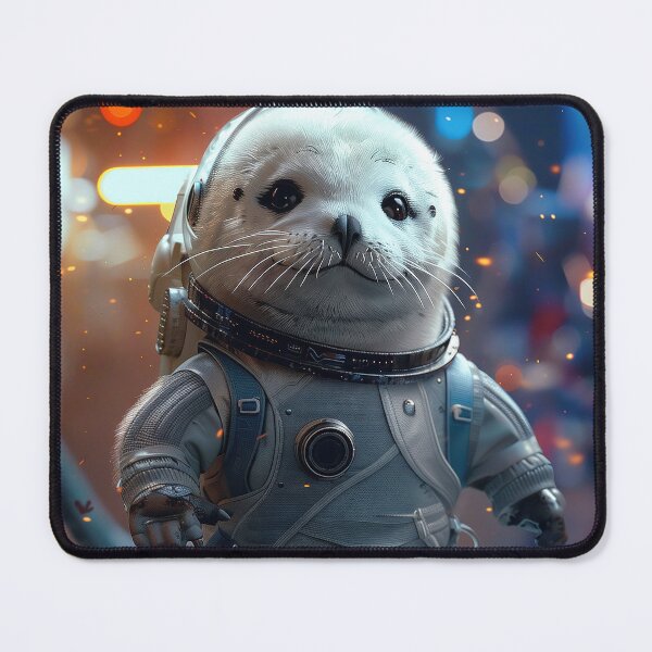 Item preview, Cute Seal Astronaut Exploring Foreign Planet in Cosmos designed and sold by Mullet Monkey.