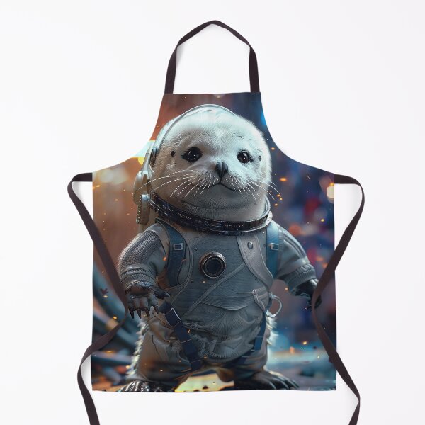 Item preview, Cute Seal Astronaut Exploring Foreign Planet in Cosmos designed and sold by Mullet Monkey.