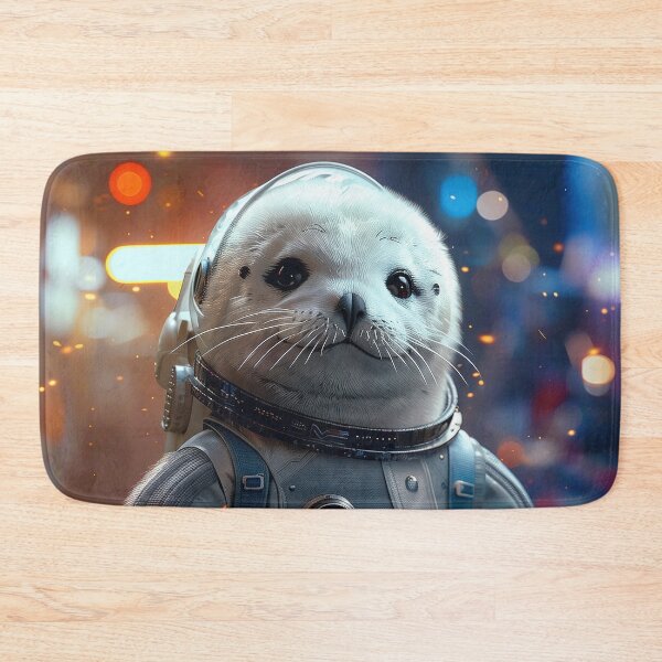 Item preview, Cute Seal Astronaut Exploring Foreign Planet in Cosmos designed and sold by Mullet Monkey.