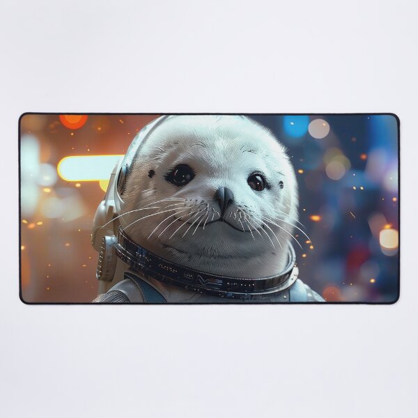 Item preview, Cute Seal Astronaut Exploring Foreign Planet in Cosmos designed and sold by Mullet Monkey.