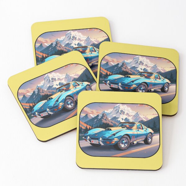 Artikelvorschau, Cool Classic Vintage Chevrolet Corvette entworfen und verkauft von TheArtOfPat.