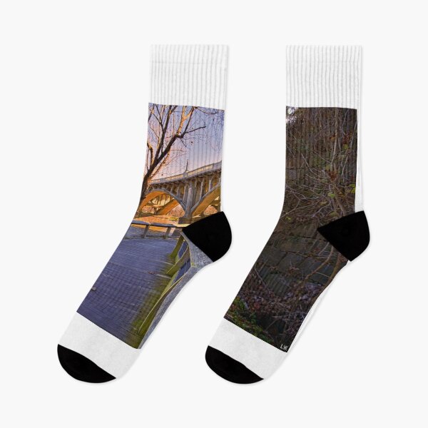 Item preview, Gervais Street Bridge Walkway In Winter designed and sold by LisaWootenPhoto.