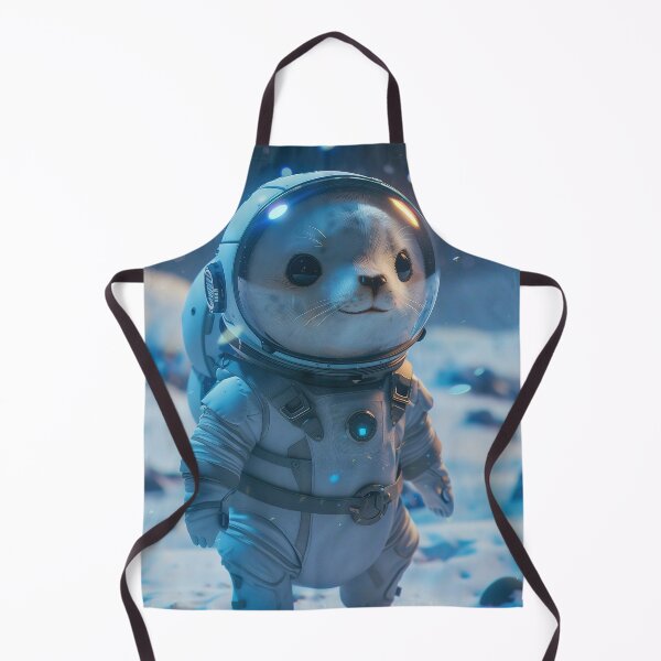 Item preview, Adorable Seal Astronaut Wearing Space Suit in Solar System designed and sold by Mullet Monkey.