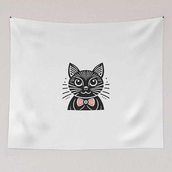 Item preview, Minimalist Black Cat  designed and sold by RetroPop23.