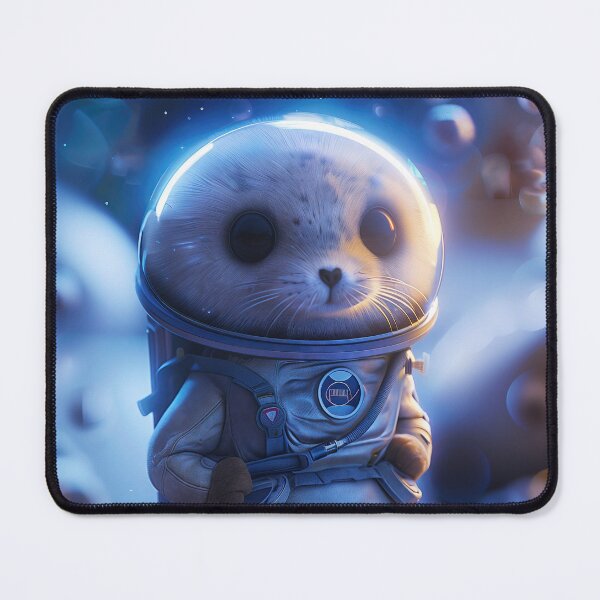 Item preview, Cute Seal Astronaut Wearing Space Suit Exploring Foreign Planet designed and sold by Mullet Monkey.