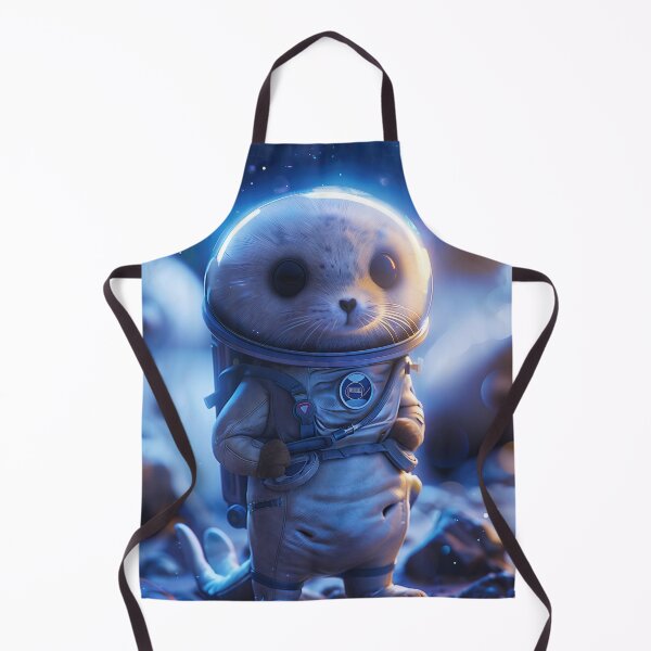 Item preview, Cute Seal Astronaut Wearing Space Suit Exploring Foreign Planet designed and sold by Mullet Monkey.