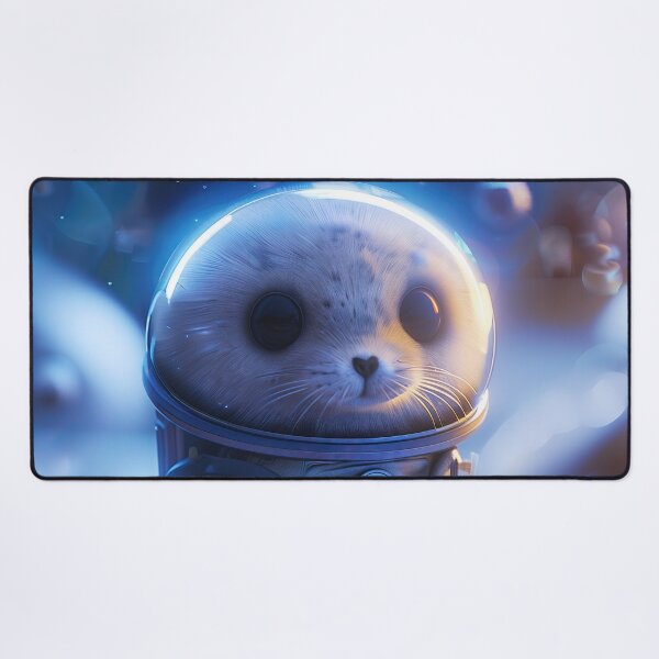 Item preview, Cute Seal Astronaut Wearing Space Suit Exploring Foreign Planet designed and sold by Mullet Monkey.