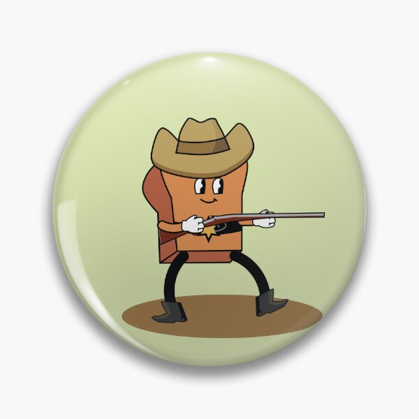 Item preview,  Sheriff bread character badge designed and sold by TheOneTrueDoggo.