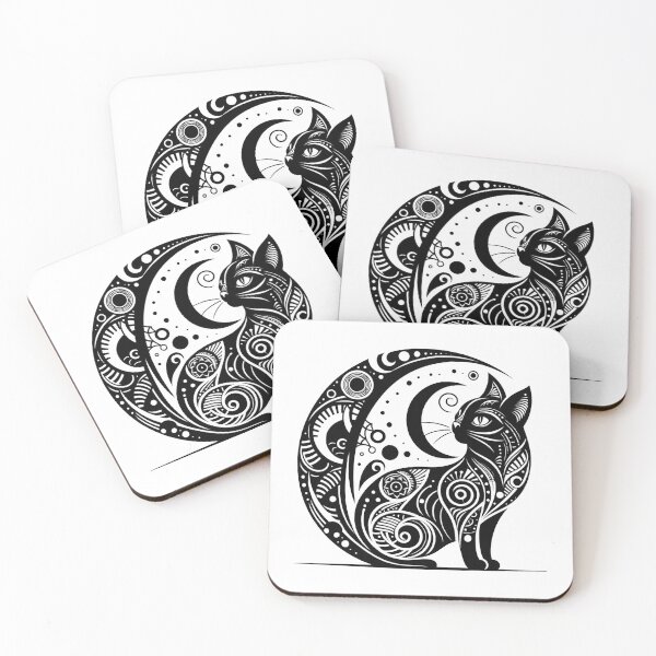 Item preview, Minimalist Black Kittie designed and sold by RetroPop23.