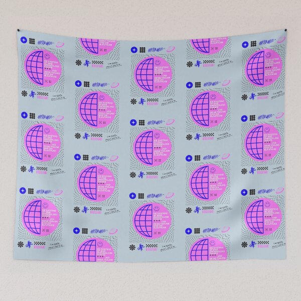 Item preview, Die Existenz ist eine grenzenlose Gelegenheit | Pastel Blue Background designed and sold by RM-Journey.