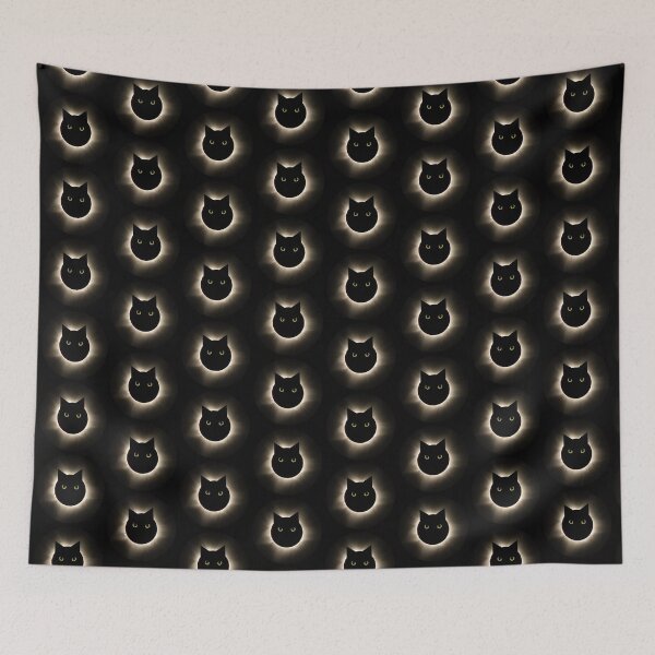 Item preview, Black Cat Solar Eclipse designed and sold by MannyShop.
