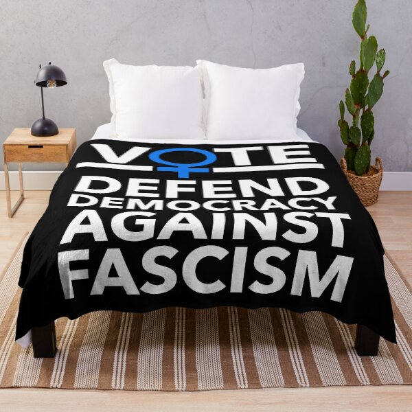 Item preview, VOTE - Defend Democracy Against Fascism (blue) designed and sold by Thelittlelord.