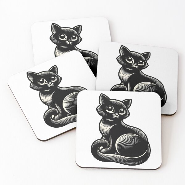 Item preview, Cute Black Kitten designed and sold by RetroPop23.
