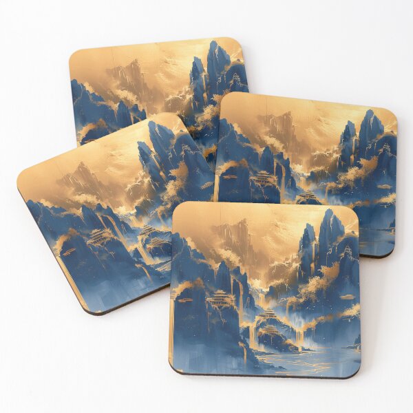 Item preview, Mystic Peaks: Golden Serenity designed and sold by smartart42.