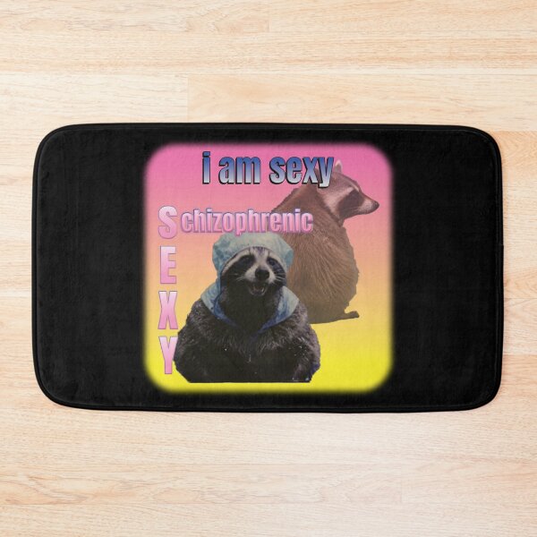 Item preview, I'm Sexy - Funny Schizophrenic Raccoon Meme  designed and sold by thecatcouch.