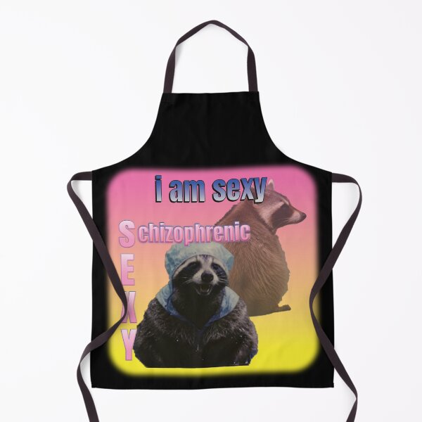 Item preview, I'm Sexy - Funny Schizophrenic Raccoon Meme designed and sold by thecatcouch.