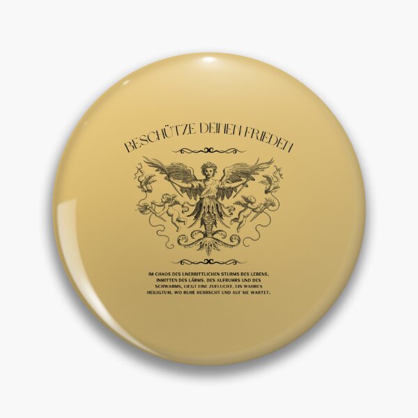 Item preview, Schütze deinen Frieden | Angel Illustration | Yellow Background designed and sold by RM-Journey.