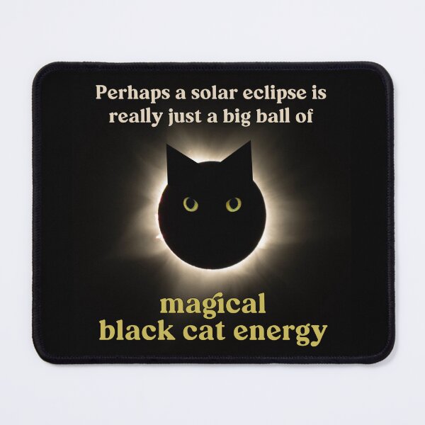 Item preview, Solar Eclipse: Magical Black Cat Energy designed and sold by MannyShop.