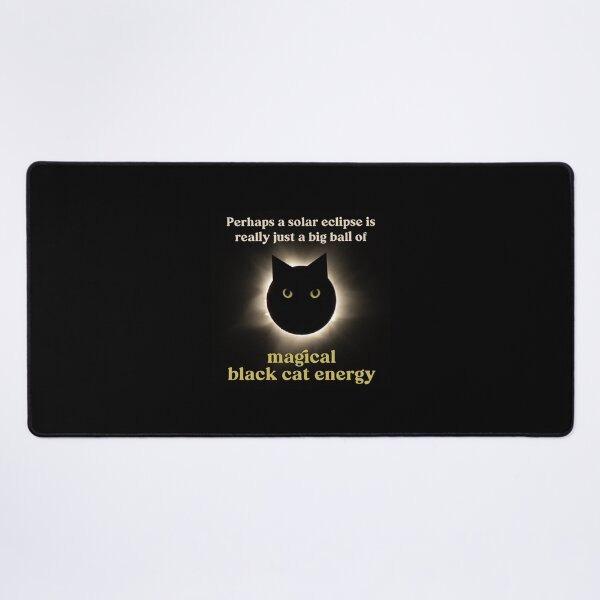 Item preview, Solar Eclipse: Magical Black Cat Energy designed and sold by MannyShop.