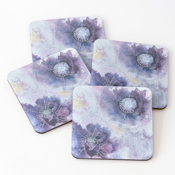 Item preview, water flowers - purple designed and sold by danafirefly.