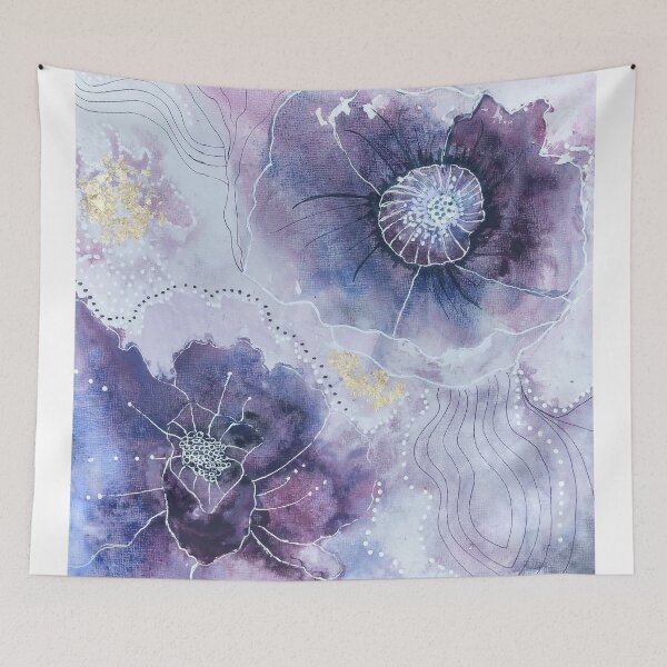 Item preview, water flowers - purple designed and sold by danafirefly.