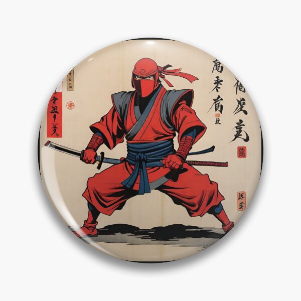 Item preview, Ninja red Japan style 10 designed and sold by RedWolfDisigne.