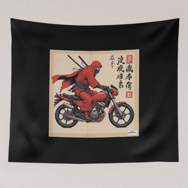 Item preview, Ninja red Japan style 12 bicycle  designed and sold by RedWolfDisigne.