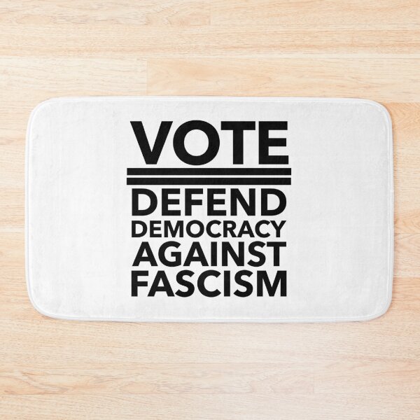 Item preview, VOTE - Defend Democracy Against Fascism (black) designed and sold by Thelittlelord.