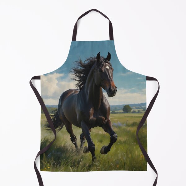 Item preview, Beautiful brown horse in the green meadow designed and sold by digoarpi.