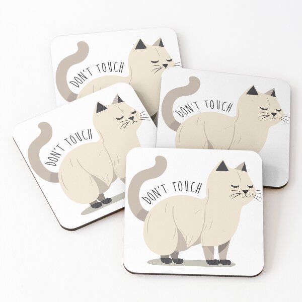 Item preview, Cat Don't Touch White Attitude designed and sold by ArtPuffen.