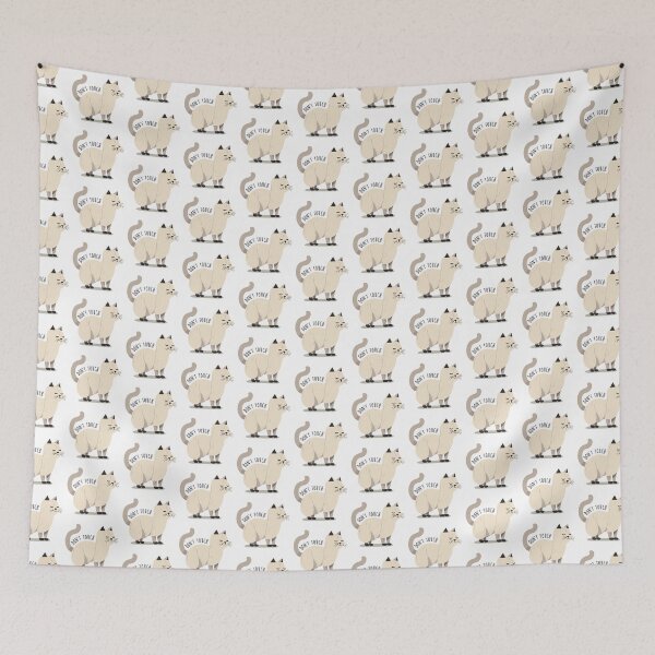 Item preview, Cat Don't Touch White Attitude designed and sold by ArtPuffen.