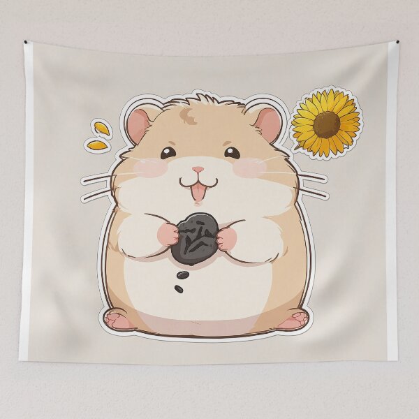 Item preview, Hamster misses sunflowers designed and sold by GOTJIm.