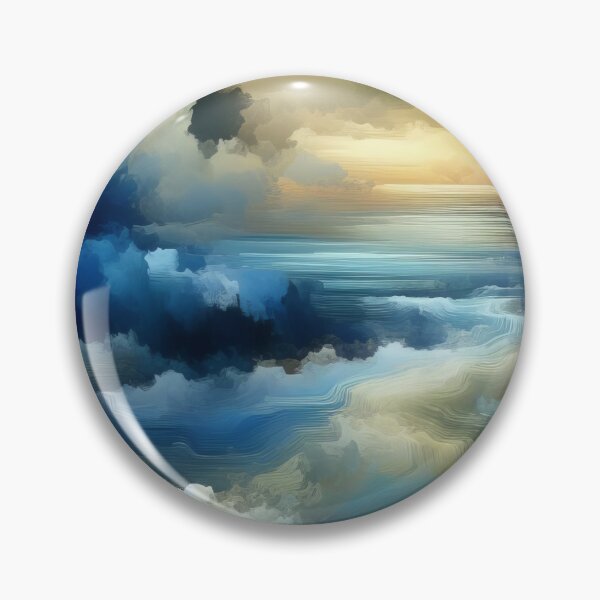 Artikelvorschau, Melodic Horizon Abstrakte Interpretation von Ocean Meets Sky entworfen und verkauft von ArtComixHaven.