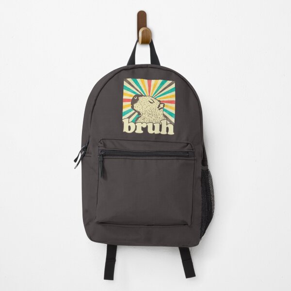Item preview, Capybara Bruh Retro Sun Rays designed and sold by stylesip.