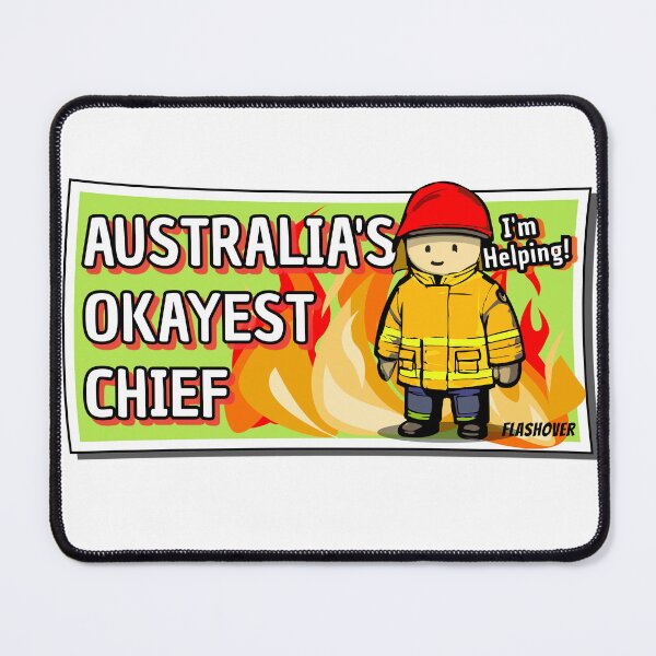 Item preview, Australia's Okayest Chief designed and sold by Flashover.