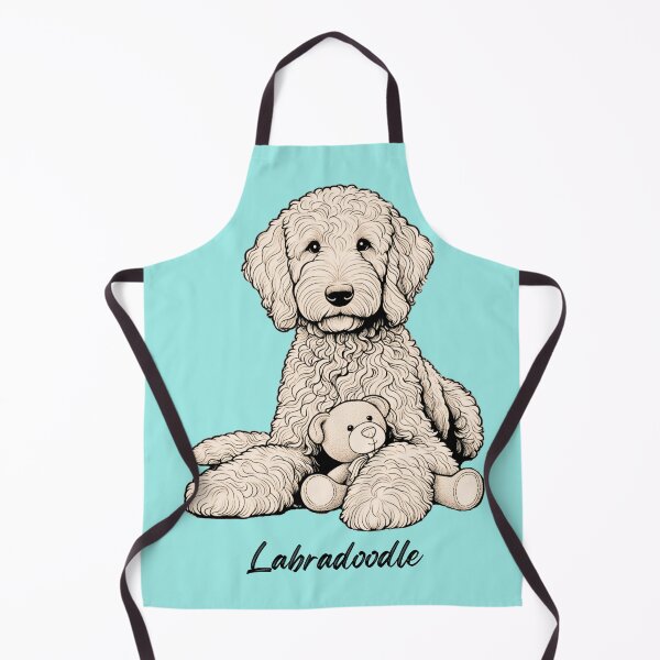 Item preview, Line Drawing Labradoodle designed and sold by critterpatchusa.