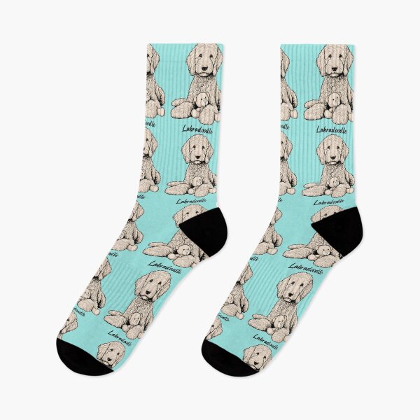 Item preview, Line Drawing Labradoodle designed and sold by critterpatchusa.