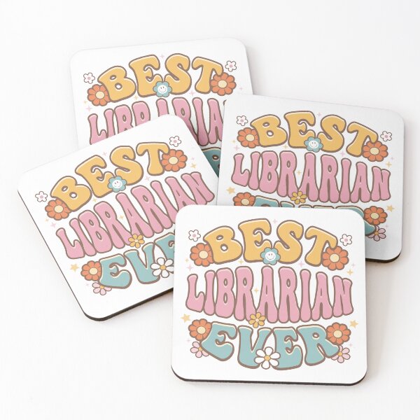 Item preview, Best Librarian Ever Groovy Retro designed and sold by jmbeezee.