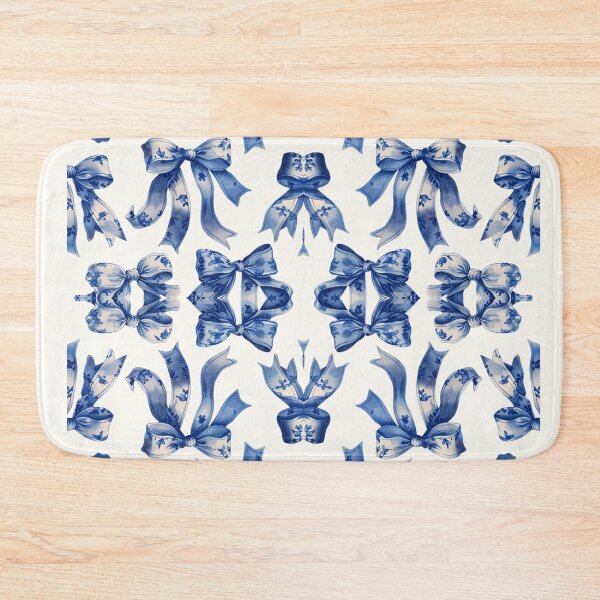 Item preview, Blue Coquette bow pattern designed and sold by AnnDart.