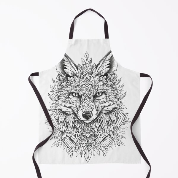 Item preview, Intricate Monochrome Wolf Illustration Featuring Geometric and Celestial Elements designed and sold by Reichcorp.