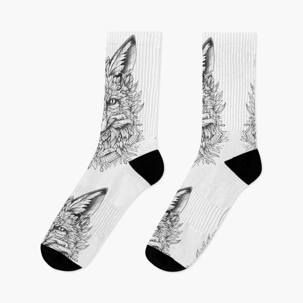 Item preview, Intricate Monochrome Wolf Illustration Featuring Geometric and Celestial Elements designed and sold by Reichcorp.
