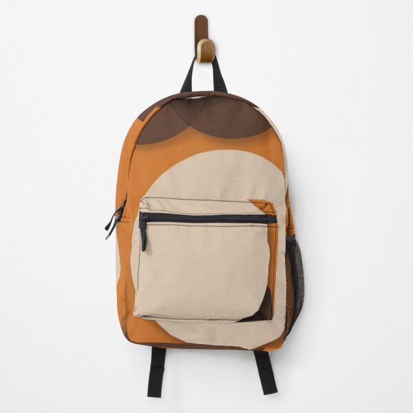 Item preview, RogerPattern - "Radiant Elegance: Brown & Cream Circles on Orange Background" designed and sold by RogerPattern.