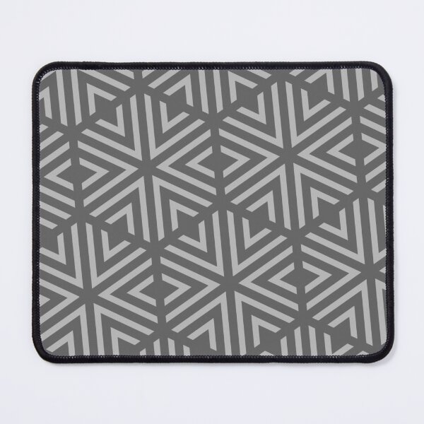 Item preview, Grey Triangle Hexagons Segmented Symbols Gray Perpetual Outline designed and sold by Alchemy-A-La-G.