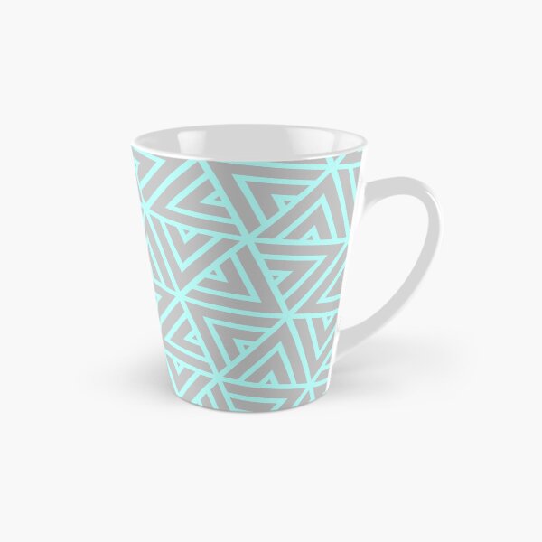 Item preview, Grey Triangle Hexagons Segmented Symbols Teal Perpetual Outline designed and sold by Alchemy-A-La-G.