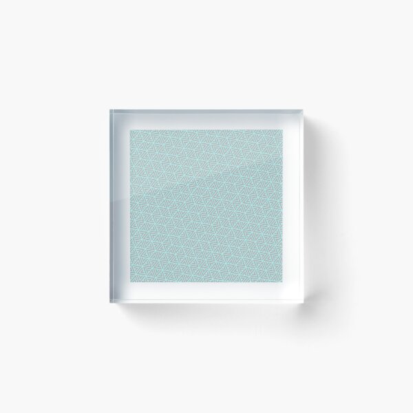 Item preview, Grey Triangle Hexagons Segmented Symbols Teal Perpetual Outline designed and sold by Alchemy-A-La-G.