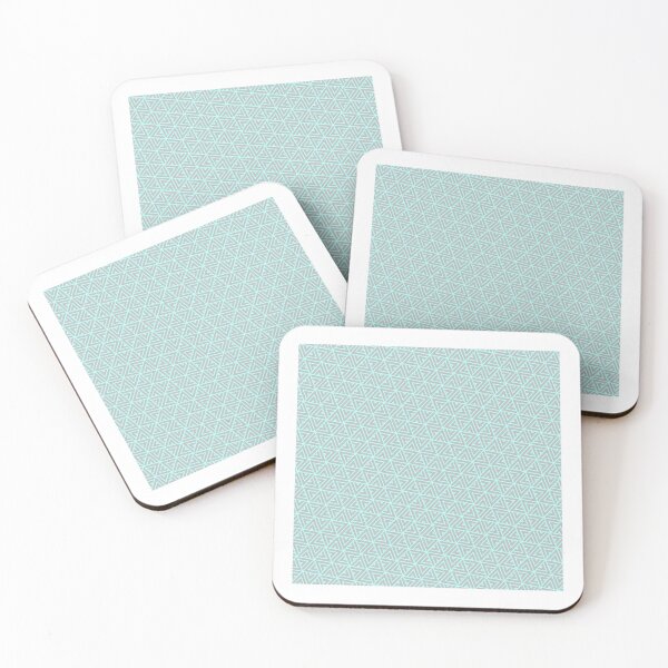 Item preview, Grey Triangle Hexagons Segmented Symbols Teal Perpetual Outline designed and sold by Alchemy-A-La-G.