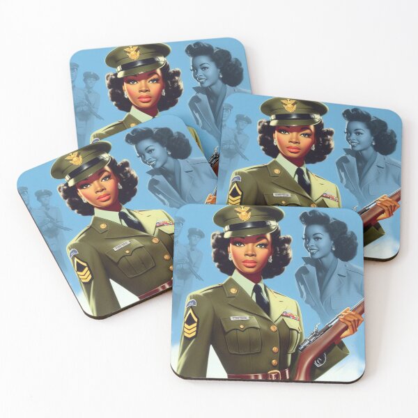 Item preview, Vintage Military Woman designed and sold by PulpVintage.